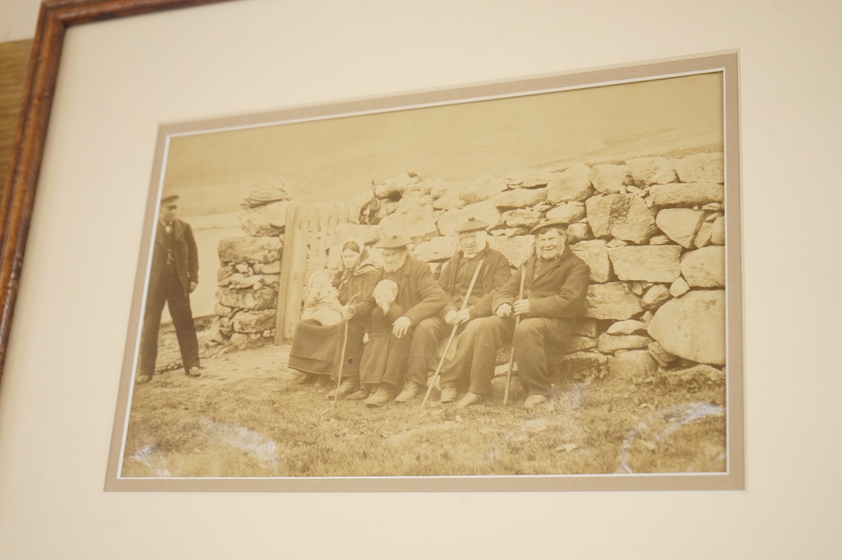 James Valentine (1815-1880), 'Group of Natives, St Kilda', circa 1860-1880, albumen print, 17.5 x 27.5cm